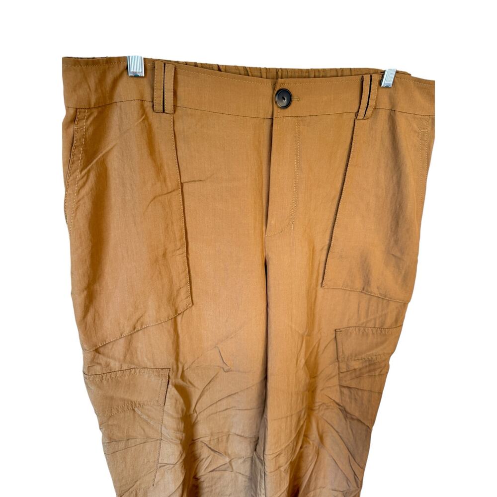 VINCE NWT Mid-Rise Fluid Cargo Trouser Pants Brown Nile Sz 16 Gorpcore $395 MSRP - Picture 7 of 10
